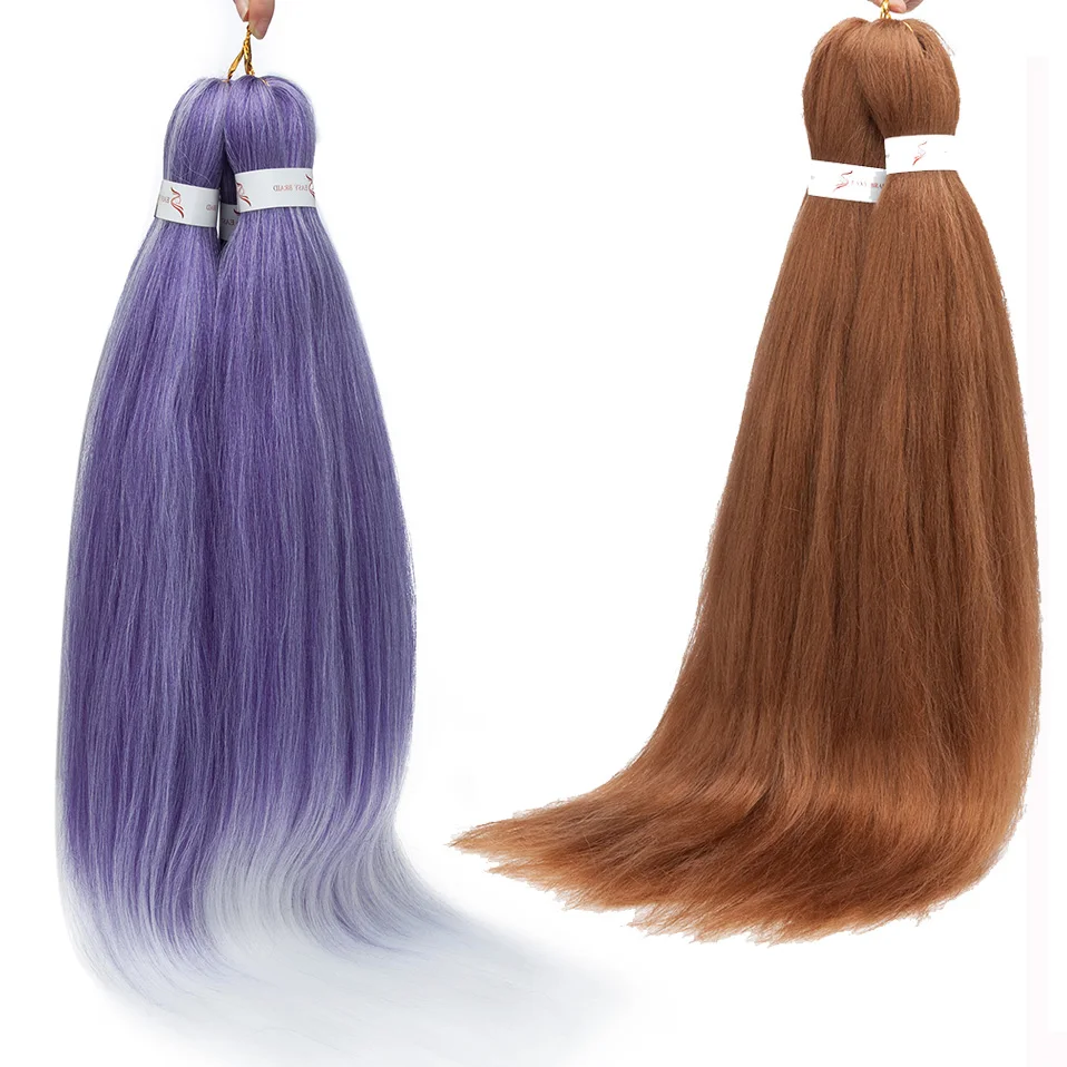 My-Lady-extensiones de pelo sintético de 26 pulgadas, preestirado mechones de pelo trenzado, textura Yaki, fácil de trenzar Jumbo, conjunto de agua