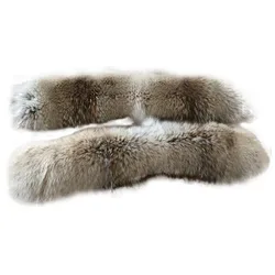 70*15 cm coyote fur hood trim real genuine coyote fur strips for coat jacket parka hood