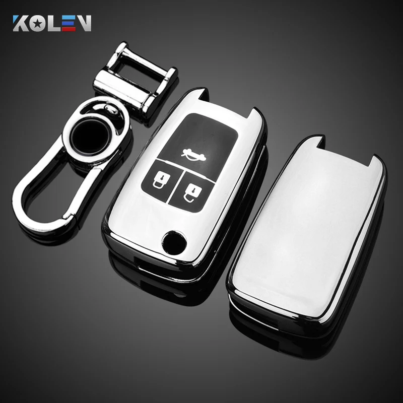 Soft TPU Car Remote Key Case Cover For Chevrolet Cruze Aveo Trax Sail Malibu Captiva Opel Vauxhall Astra J Corsa Insignia Mokka view 5