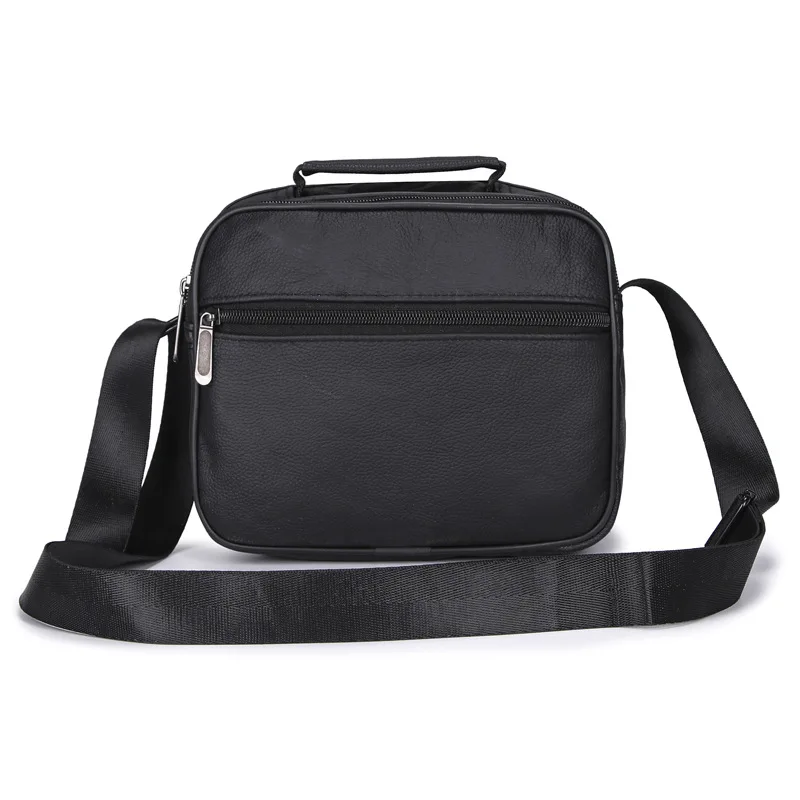 Bolso de hombro de cuero para hombre, bolsa grande de estilo Vertical, informal de negocios, bolso de cuero coreano para mensajes, bolso para