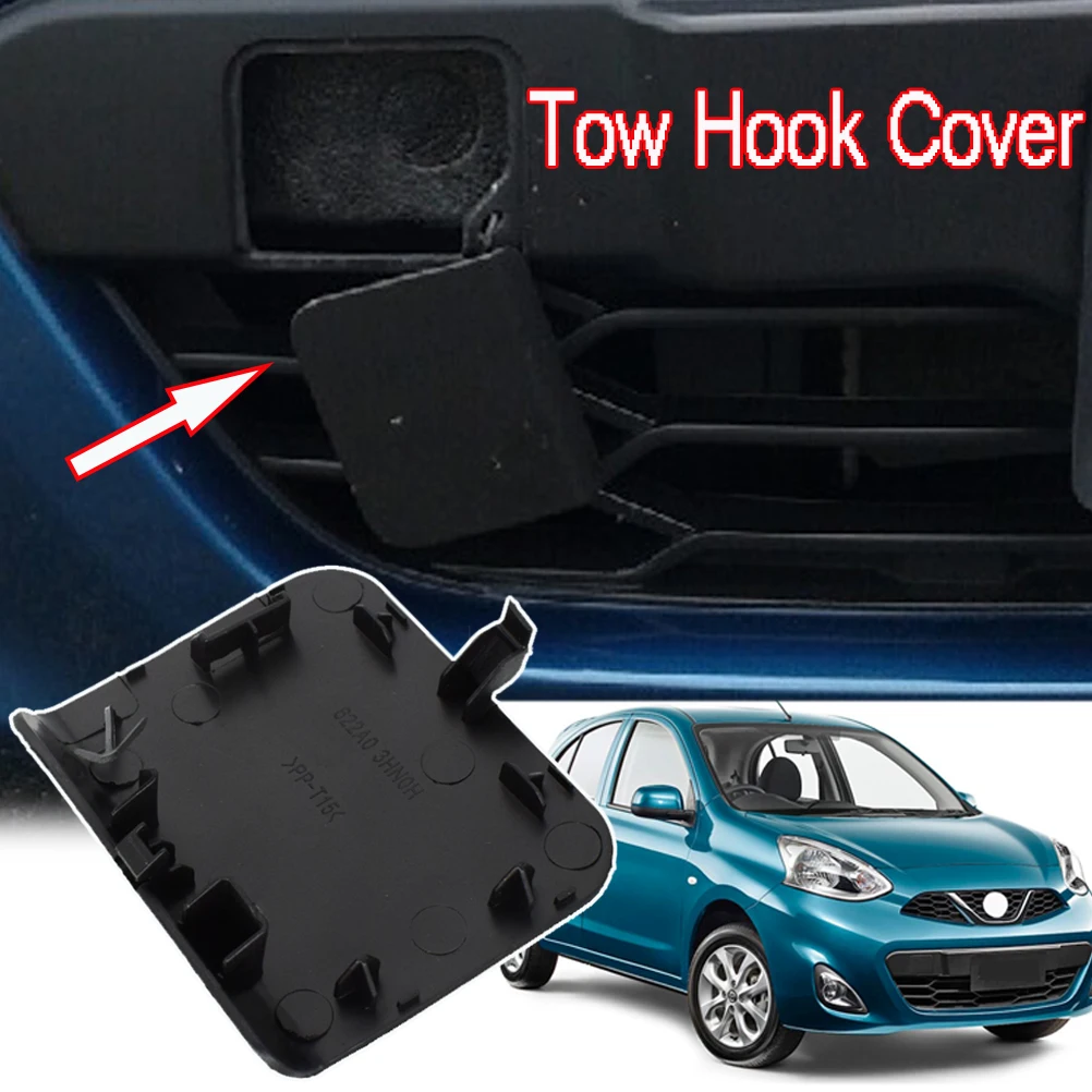 

Auto Front Lower Bumper Towing Tow Hook Eye Cover Lid Grille Cap For Nissan Micra K14 2014 2015 2016 622A0-3HN0H Square Style