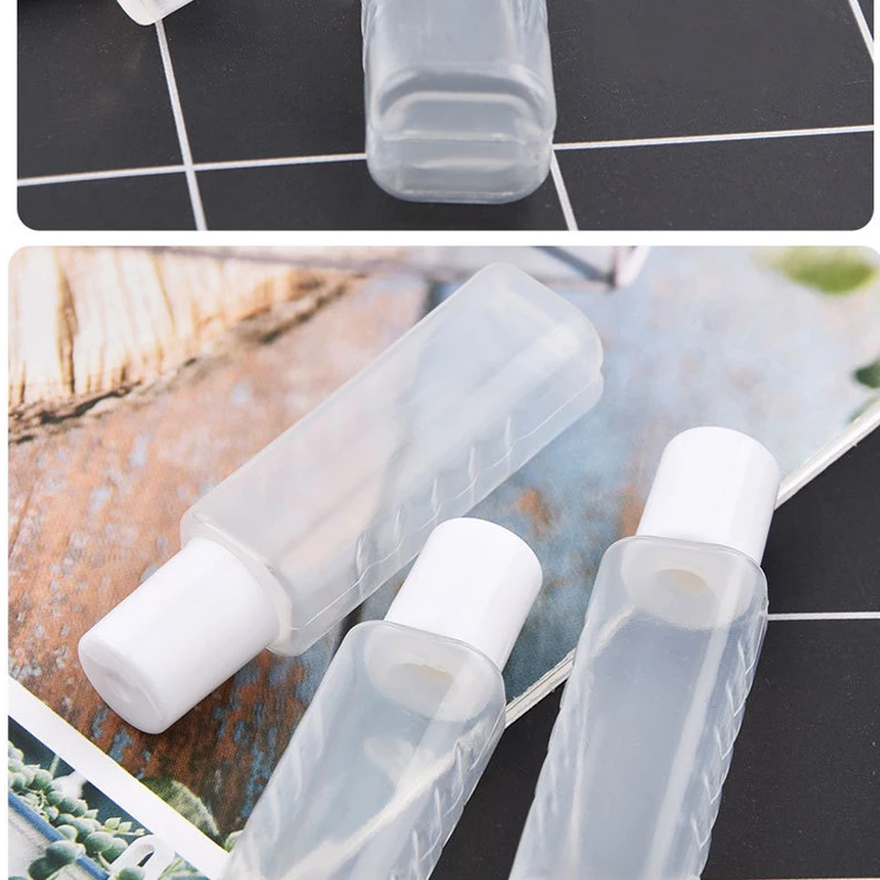 3pcs/Lot White Easy Carry Decorative Pattern Contact Lens Nursing Liquid Bottle for Toner Plastic Bottle Eyewear Accessories