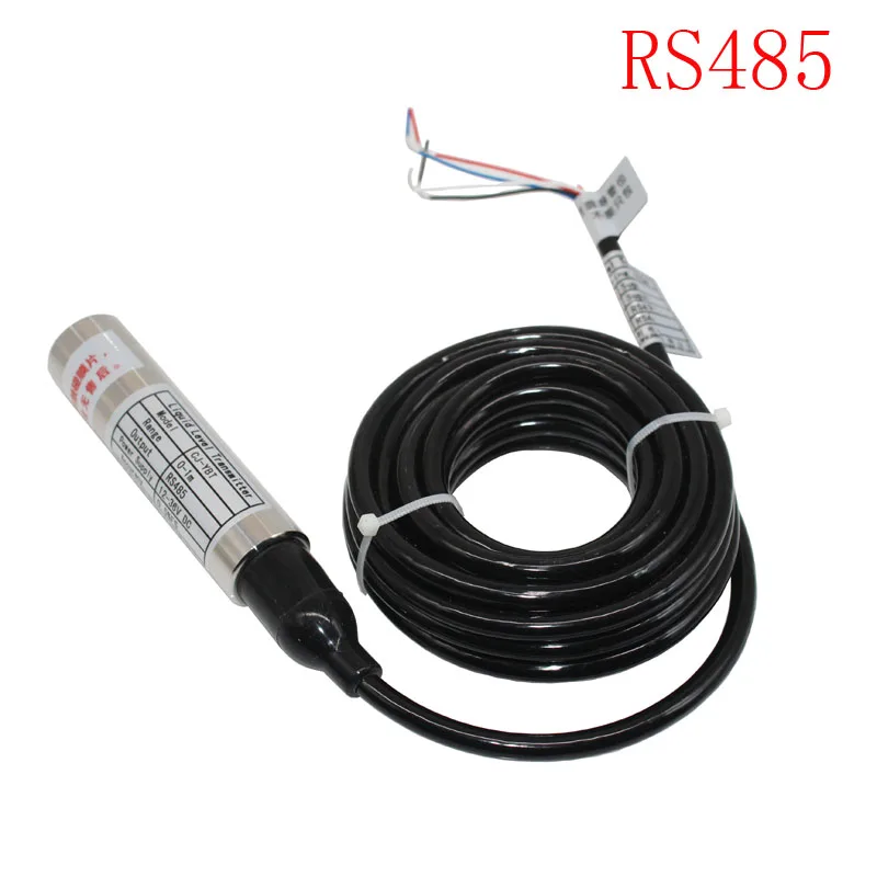 water level transmitter with RS485 communication function 0-6m,7m,8m,9m,10m water level sensor with sensor cable