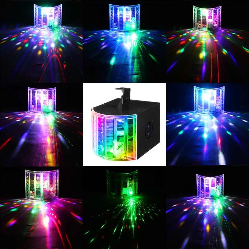 Mini LED Derby Light RGBW Colorful LED Stage Effect Light With DMX512 Flash Bar Lamp For Christmas KTV Party Atmosphere Artifact