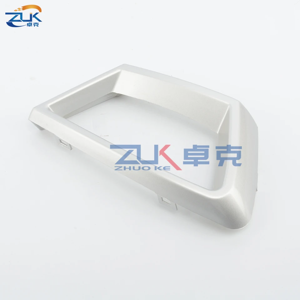 ZUK Front Bumepr Lower Grille Trim Panel Silver Chroming For Ford For Fiesta 2009-2012 Hatchback Air Inlet Grille Garnish