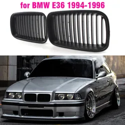 블랙 그릴 ABS 전면 교체 후드 키드니 그릴, BMW E36 1994 1995 1996 318i 323i 325i 320i 328i 용