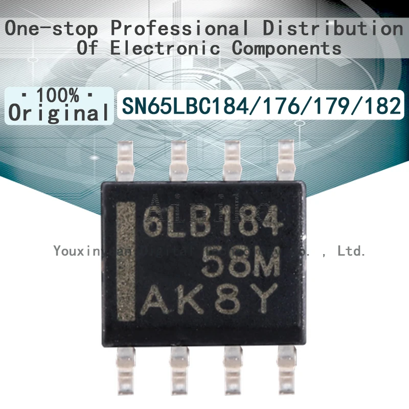 

10/Pcs New Original SN65LBC176DR Code 6LB176 SN65LBC179DR Code 6LB179 SN65LBC182DR Code 6LB182 SN65LBC184DR Code 6LB184 SOIC-8