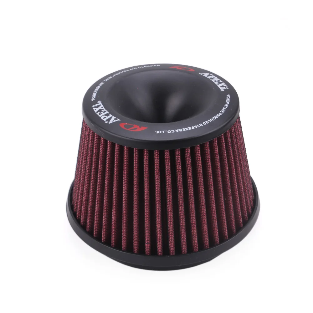 RASTP-APEXI Performance Mushroom Head Universal Intake Air Filter 75mm Dual Funnel Adapter OFI011