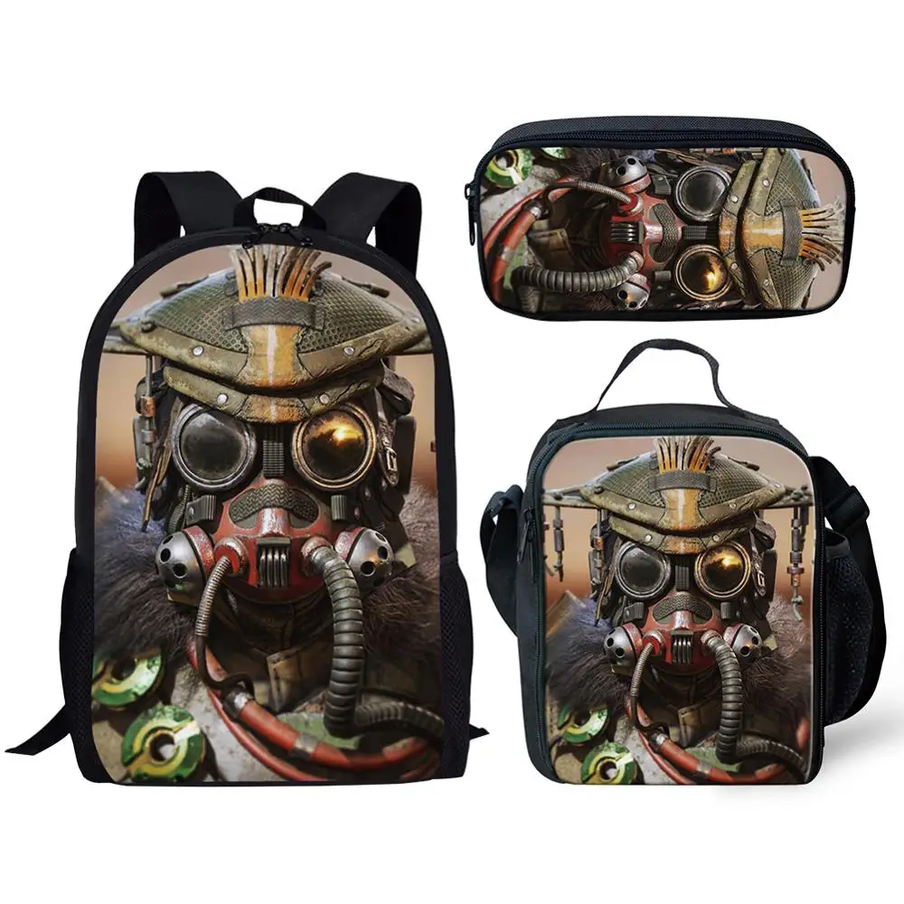 Black Butterfly Teenager Baqckpack Game Characters Printing School Bags Set Student Girls Boys Schoolbag Children Custom Mochila