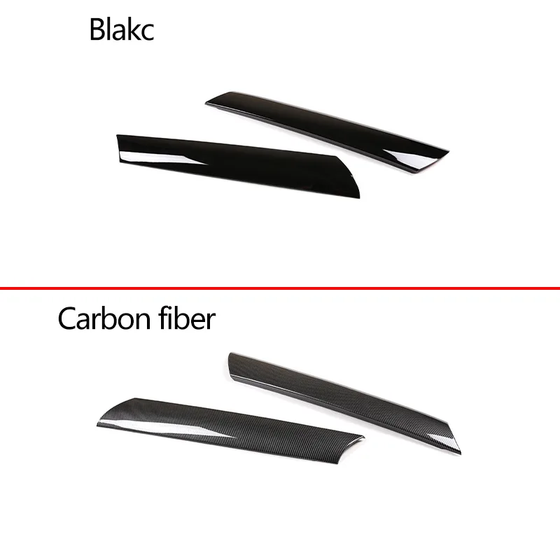 2 Pcs ABS Carbon Fiber Exterior Details Front Windshield A-Pillar Trim For Land Rover Defender 90 110 2020-2022 Car Accessories