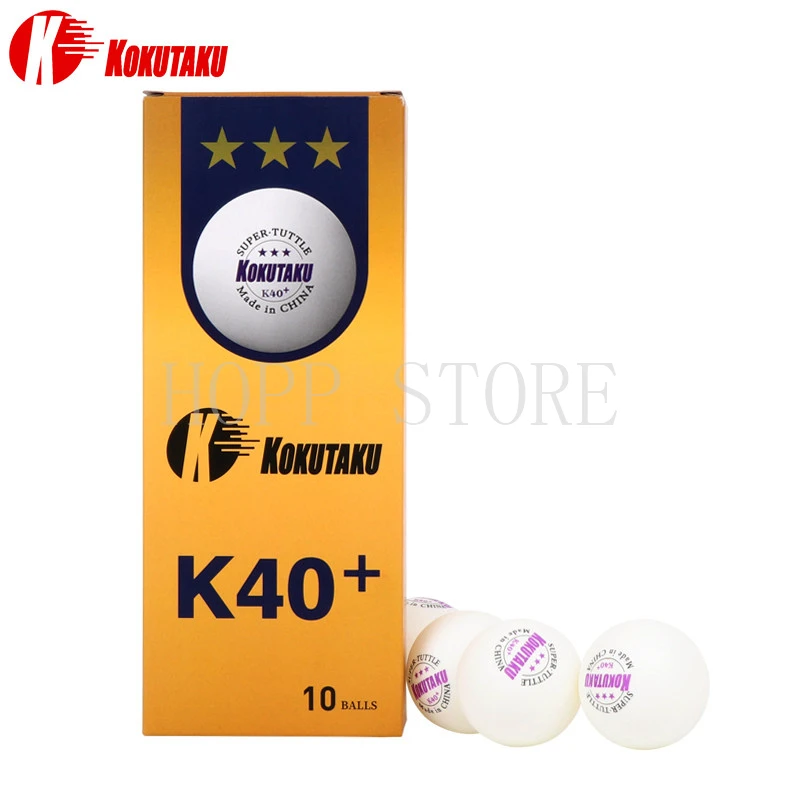 50balls/100balls KOKUTAKU 3 Star K40+ Table Tennis Ball Professional Trianing Games Seamed ABS Plastic KOKUTAKU Ping Pong Balls