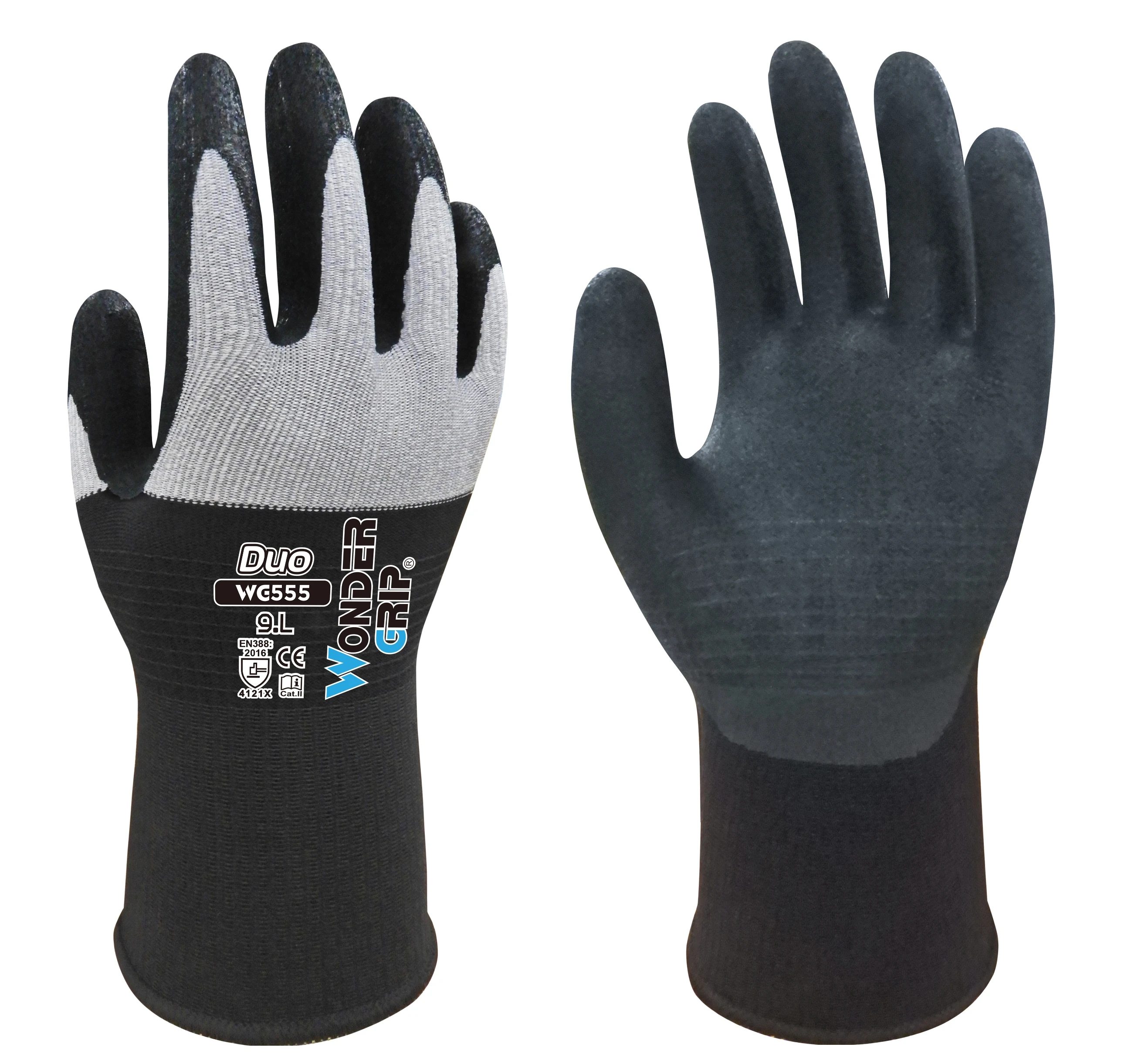 

Nylon Spandex Micro Foam Nitrile Safety Glove Auto Maxi High Flex Garden Work Gloves