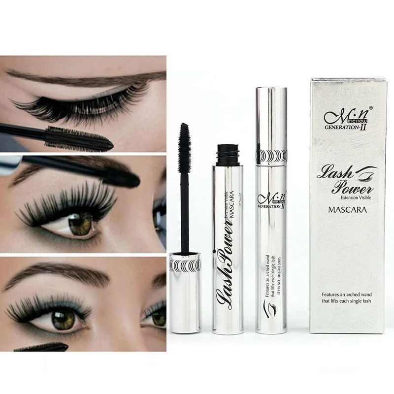 4D Silk Fiber Lash Mascara Curling Volume Black Waterproof Liquid Rimel Fiber Lash Extension Makeup Lengthening Mascara TSLM2