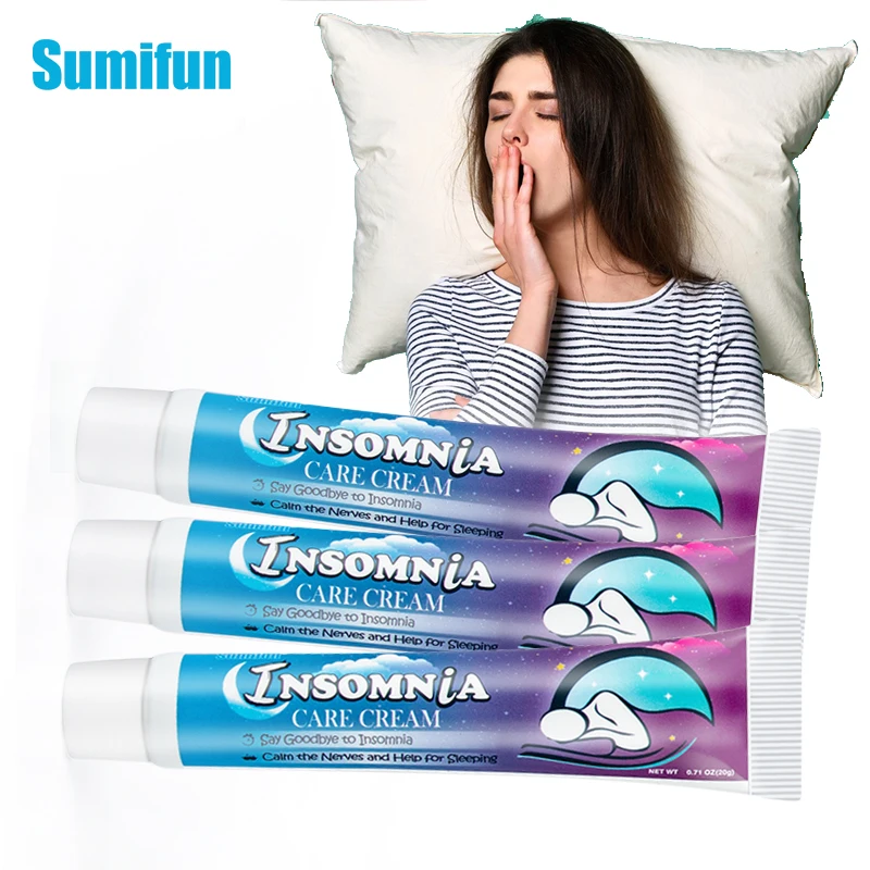 

3Pcs Sumifun Insomnia Care Cream Anxiety Essential Oil Help Sleep Ointment Relieve Stress Body Relaxing Medical Health Plaster