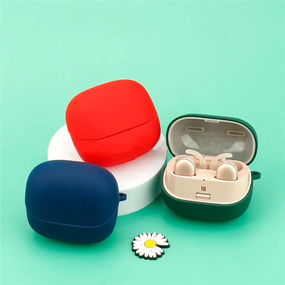 ซิลิโคนป้องกันกรณีCarabinerสำหรับSony WF-SP900ชุดหูฟังอุปกรณ์เสริม