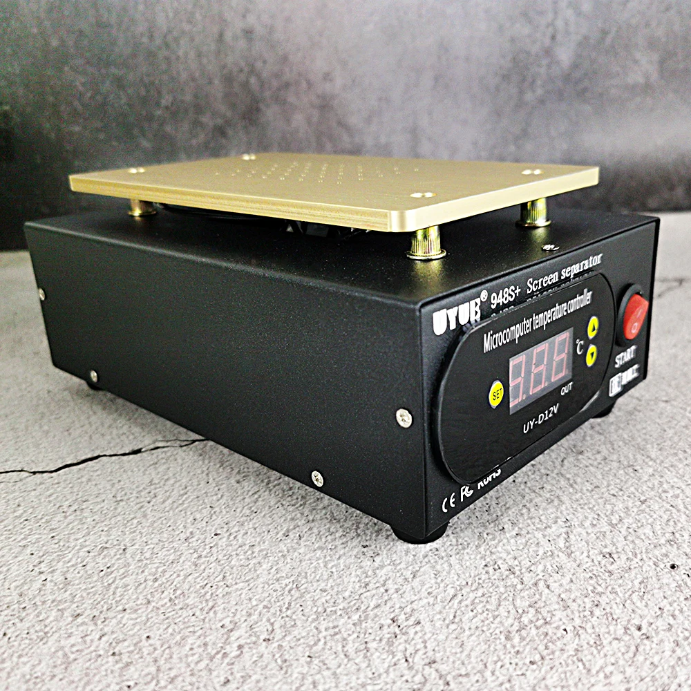Uyue 948S + Lcd Voorverwarmen Station Digitale Thermostaat Platform Screen Separator Machine Pomp Vfor Mobiele Telefoon Voorverwarmer