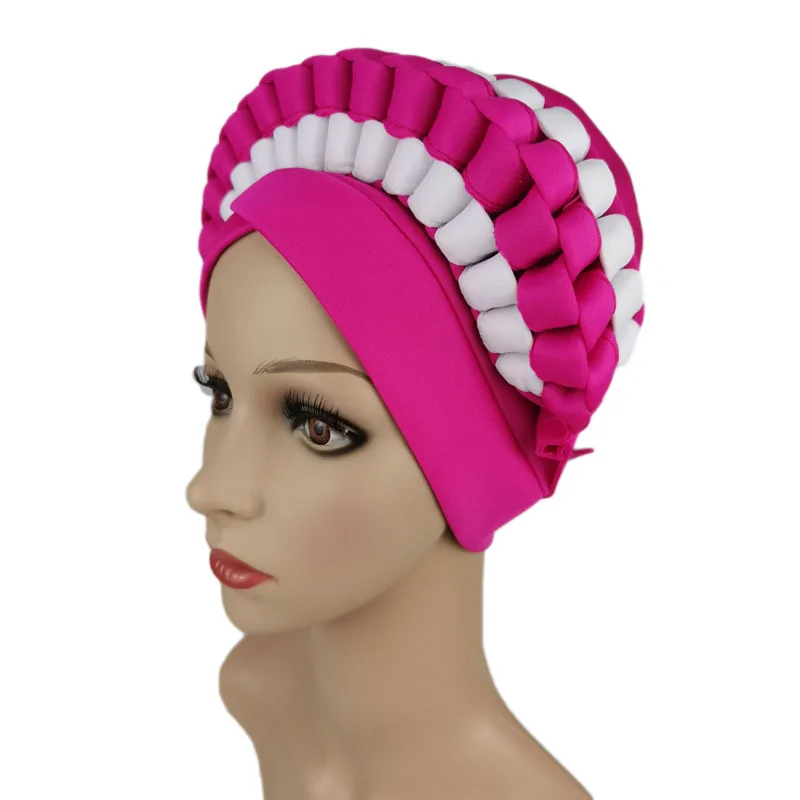 

Африканский авто Geles Aso Oke, женский головной убор для свадебной вечеринки, шарф, кепка, нигерийский традиционный головной убор от выпадения волос, готовый