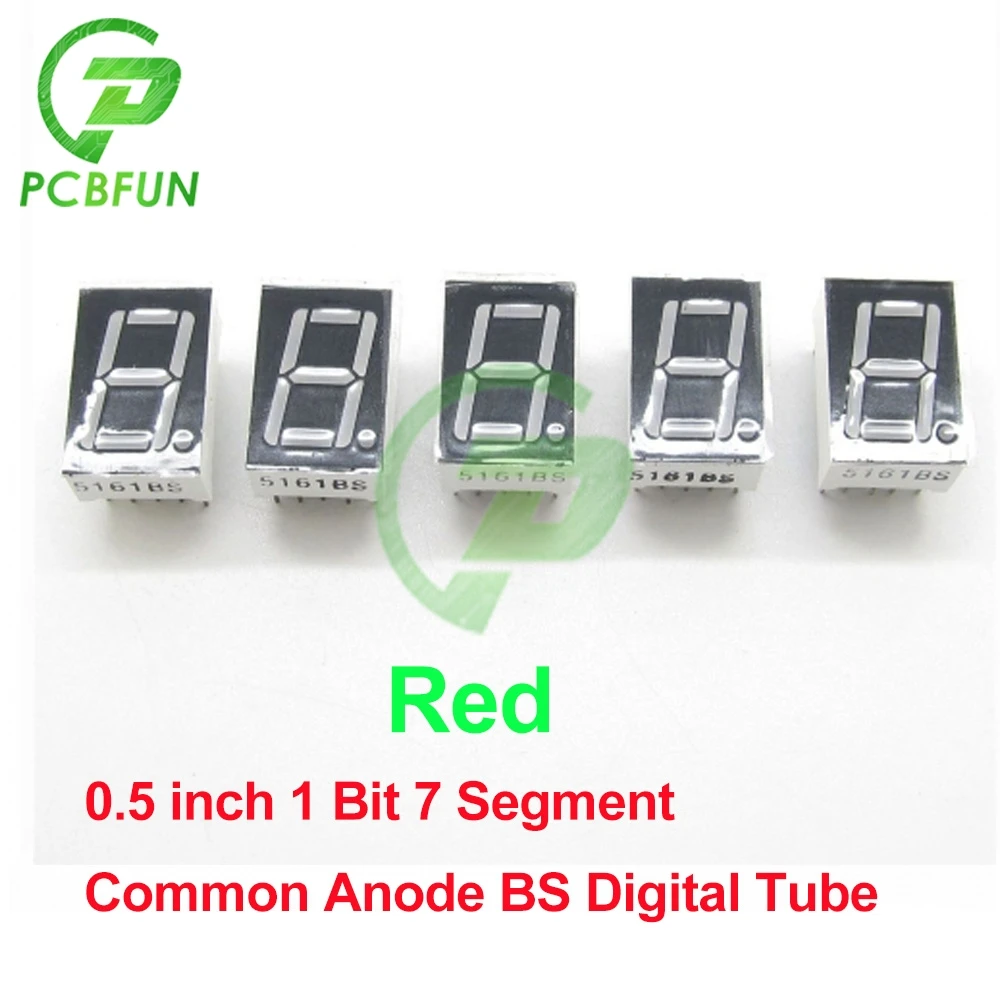 0.5 pollici Da 1.8 Pollici Da 0.36 Pollici display A LED 7 Segmenti 1 Bit 4 Bit Cifre Tubo Rosso, Catodo Comune/anodo Digitale Led 7 Segmenti Modulo