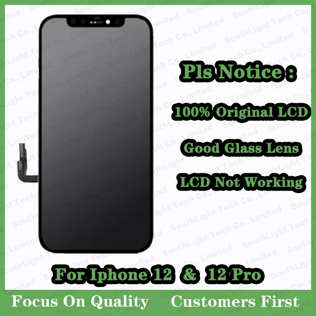 For Iphone Xs 11 12 13 Pro Max Mini Original LCD Screen Touch Digitizer Assembly Not Working Display With Good Glasses