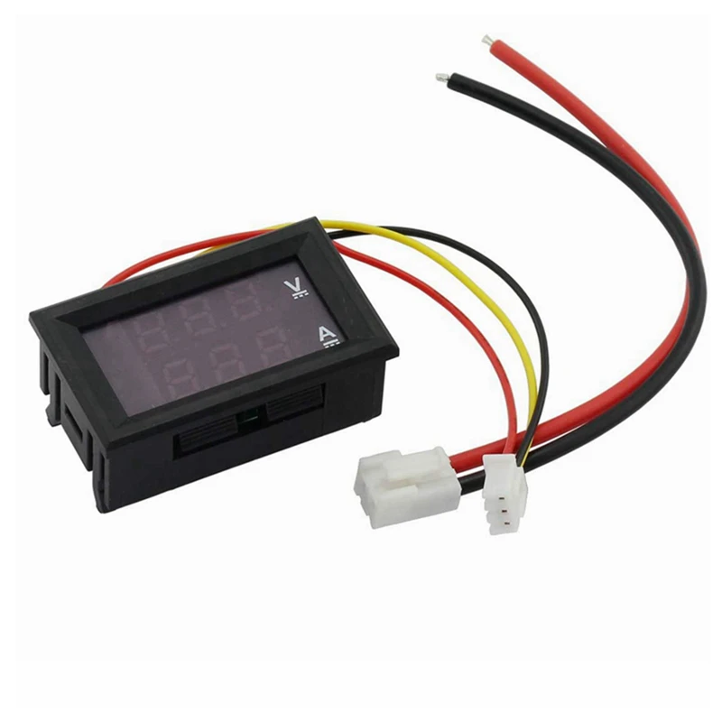 DC 100V 200V 10A Voltmeter Ammeter Dual LED Amp Digital Volt Meter Gauge Voltage Current Meter Detector Tester Monitor