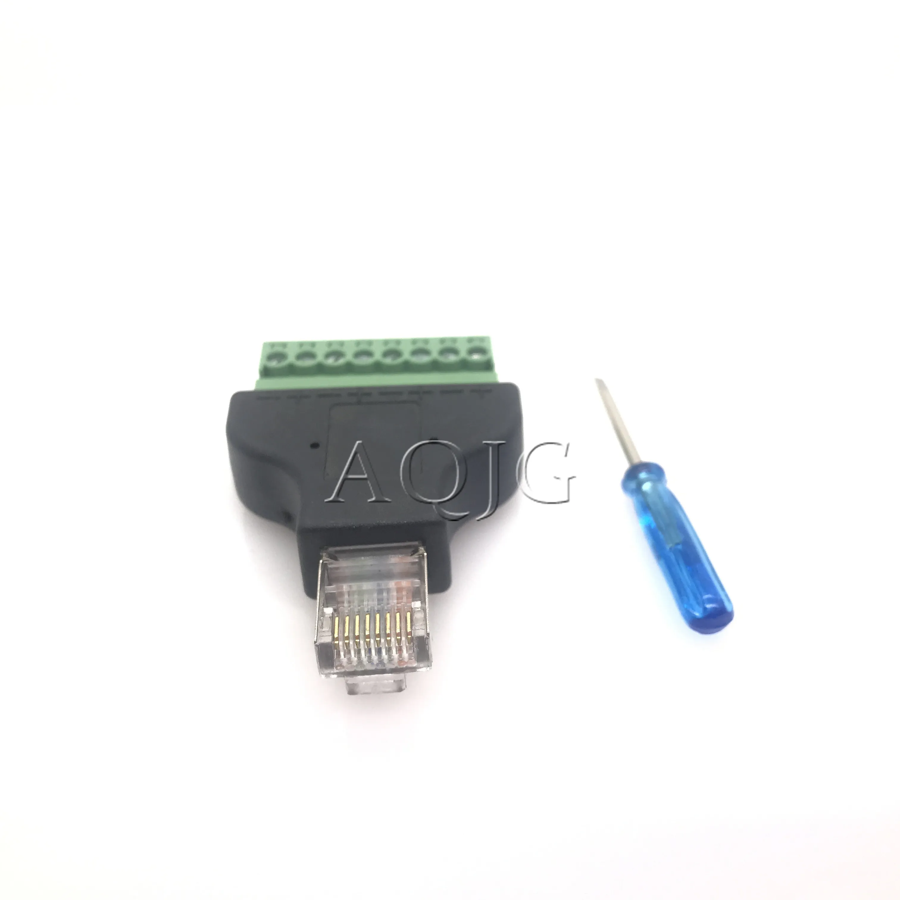 RJ45 connector RJ45 to Screw Terminal Adaptor RJ45 Male to 8 Pin connector RJ45 splitter for CCTV DVR