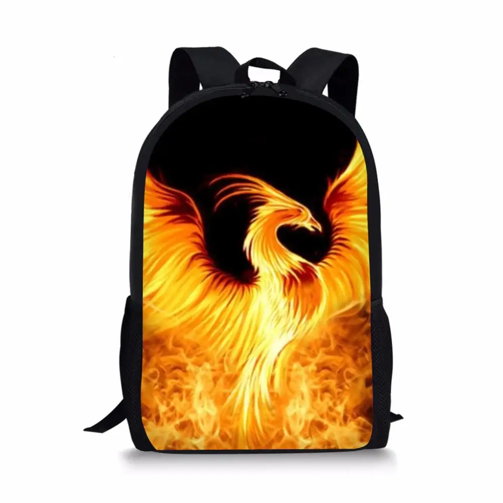 2025 Kids Backpack Animal Eagle Phoenix Elephant Print School Bag for Boys Ladies Laptop Book Bags Rucksack for Female