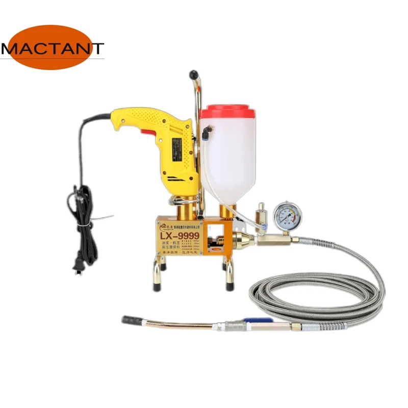 

2.6L/Min Epoxy Injection Pump Epoxy / Polyurethane Foam Grouting Machine Steel Hose Concrete Repair Crack 999 High Quality 910W