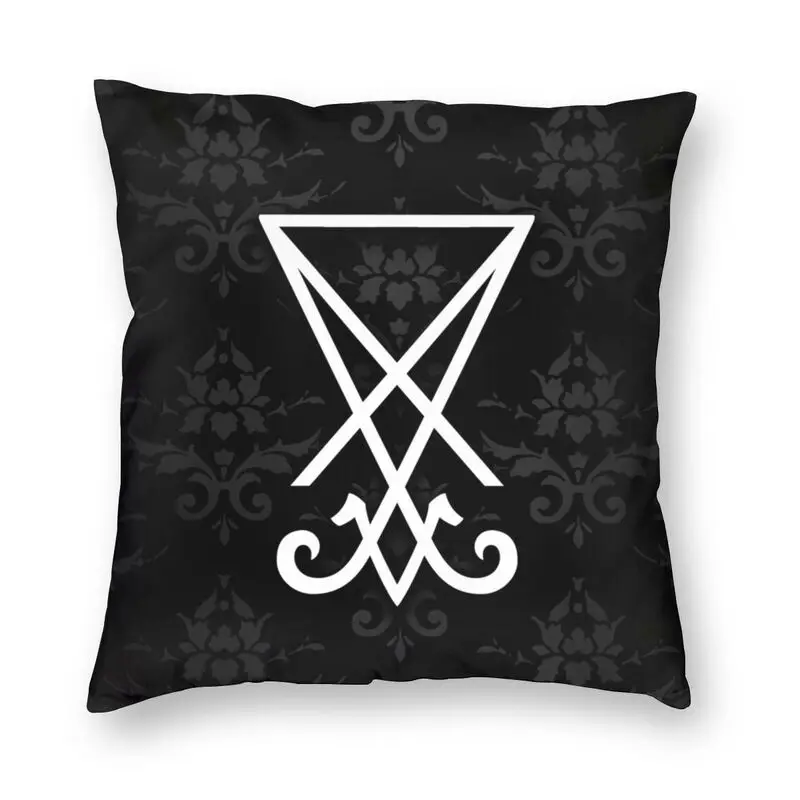 Lucifer Sigil Cushion Cover Two Side 3D Print Satan Morningstar Devil Throw Pillow Case for Sofa Fashion Pillowcase Decoration