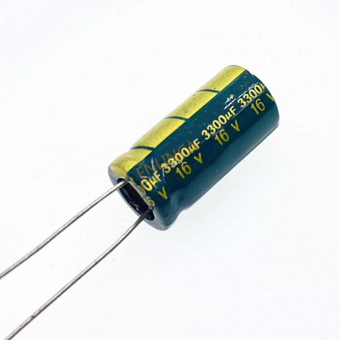 10pcs/lot 16v 3300uf High-frequency Low-impedance High Frequency Low Impedance Aluminum Electrolytic Capacitor 3300uf 16v 20%