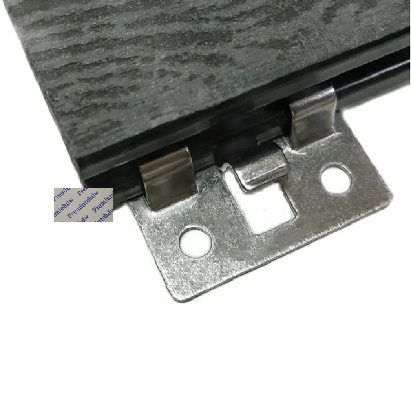 Imagem -03 - Bambu Decking Clip para Piso Exterior Quadrado Escondido Wpc Sólido Bracket Fastener 100 Pcs Aço Inoxidável