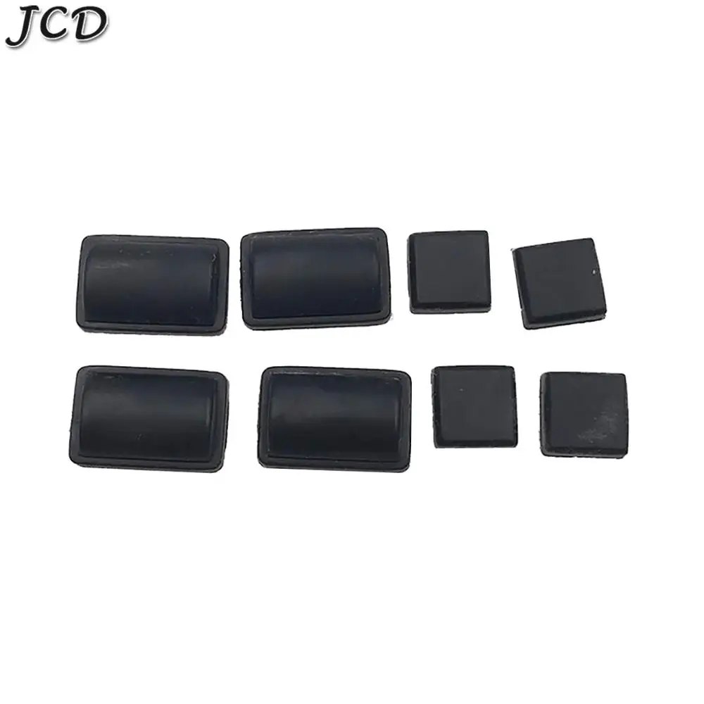 JCD 1Set White Black Silicon Screw Rubber Feet Cover Set for WII Console Screw Dust Cover