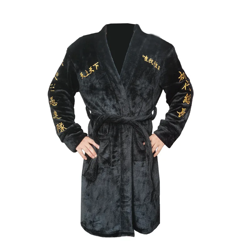 Anime Tokyo Revengers Men's bathrobe Kimono tokyo avengers Tokyo Manji Gang Anime clothes robe Bathrobes Flannel Cosplay Costume