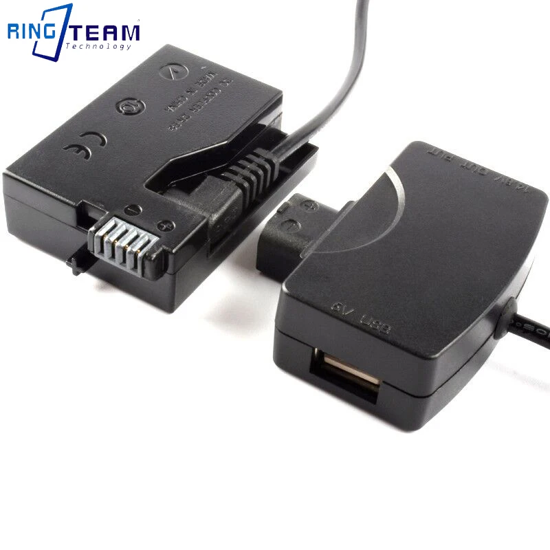 D-Tập Để USB Kết Nối Adapter 5V Để LP-E8 Giả Pin DR-E8 DC Coupler Dành Cho Máy Ảnh Canon EOS phiến Quân T2i T3i T4i T5i 550D 600D