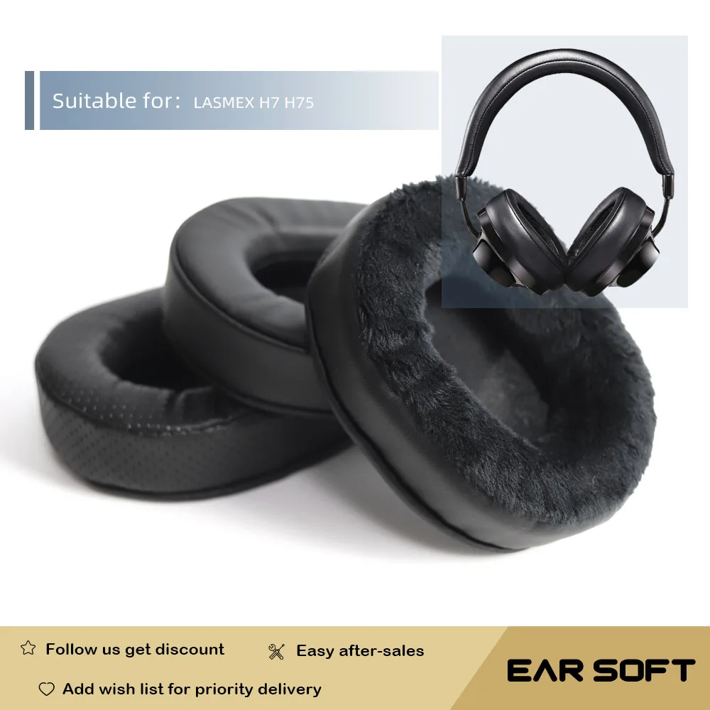 

Earsoft Replacement Ear Pads Cushions for LASMEX H7 H75 Headphones Earphones Earmuff Case Sleeve Accessories