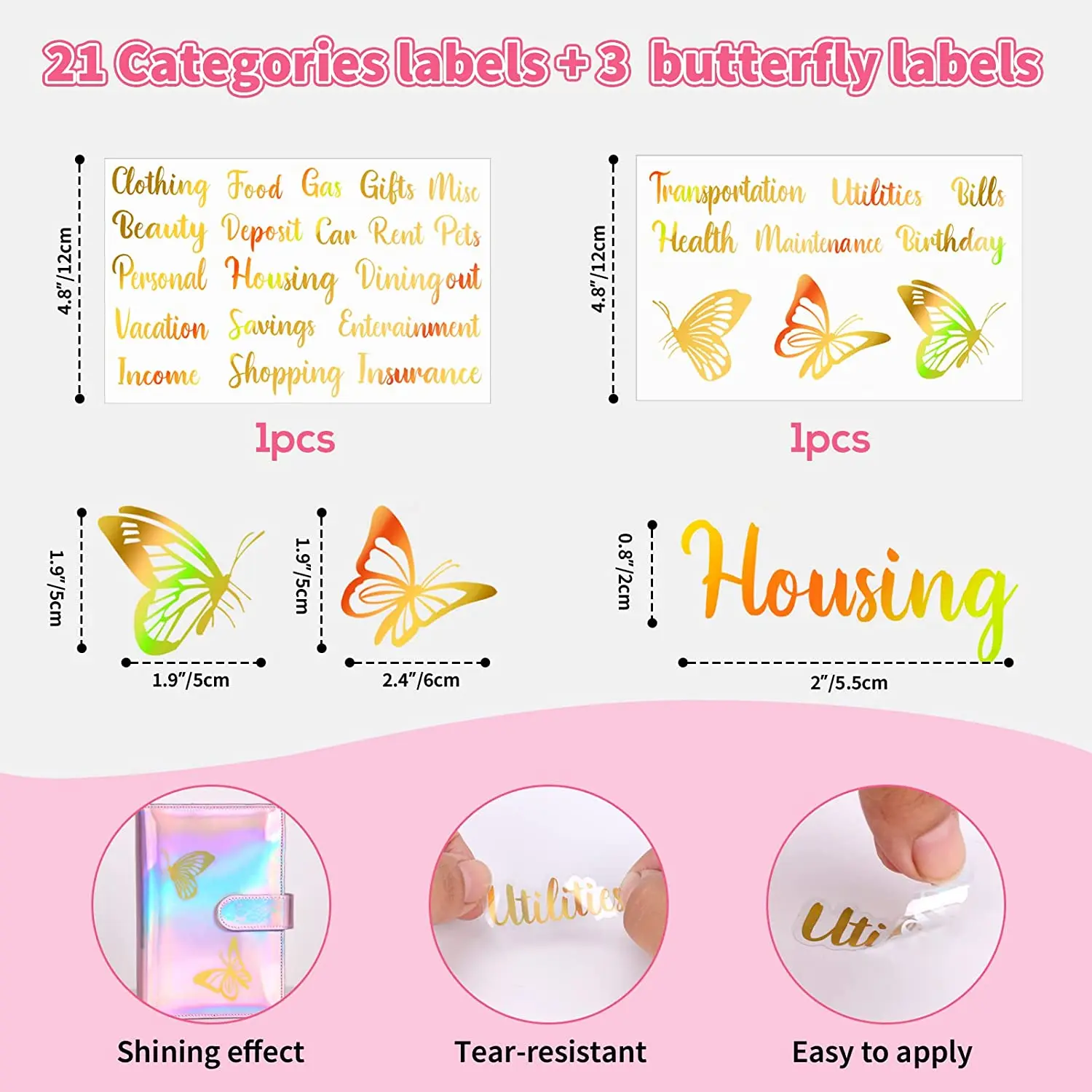 A6 PU Leather Binder Cover, 8PCS A6 Binder Pockets, 12PCS Expense Budget Sheets, Sticker Labels, Money Saving Envelopes System