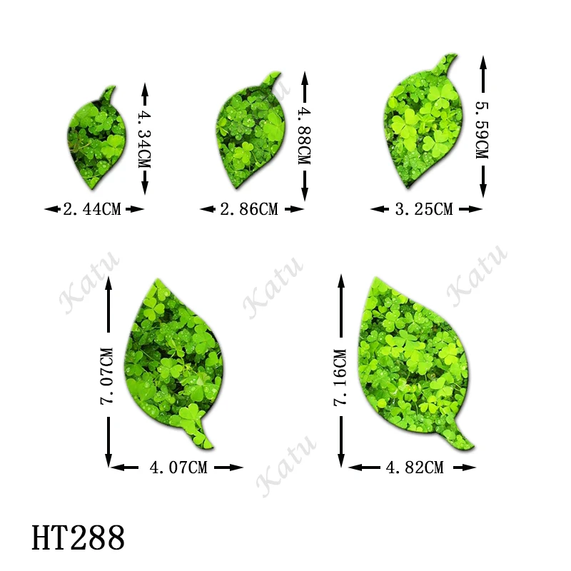 Matryce do wycinania liści - nowe wykrojniki i formy drewniane, HT288 Nadaje się do popularnych maszyn do wycinania na rynku.