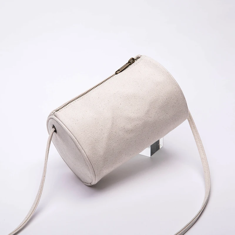 Japanese oblique shoulder small cloth bag literary student shoulder canvas bag casual cylinder bag