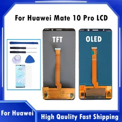 OLED For Huawei Mate 10 pro BLA-L09 BLA-L29 BLA-AL00 LCD Display Touch Screen Digitizer  For Mate 10 Pro LCD Display With Logo