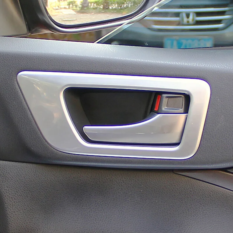 

For Toyota Highlander Kluger accessories 2014 2015 2016 2017 2018 ABS Chrome Car inner door Bowl protector frame Cover Trim