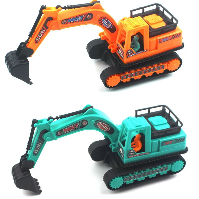 One Piece New Inertia Truck Excavator Children's Puzzle Model Toy Christmas Gift Boys Random Colors B374