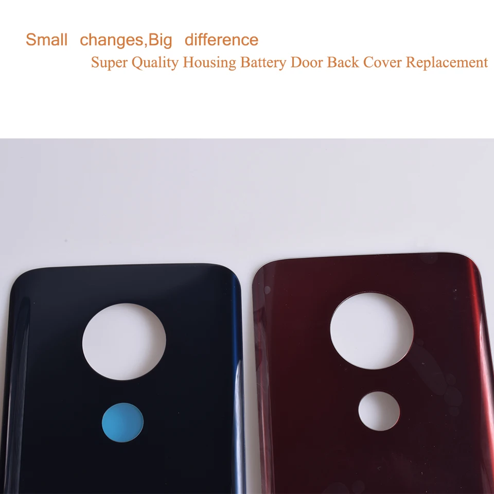 10Pcs/Lot For Motorola Moto G7 Plus XT1965 Housing Battery Cover Back Cover Case Rear Door Chassis Shell G7 Plus Replacement