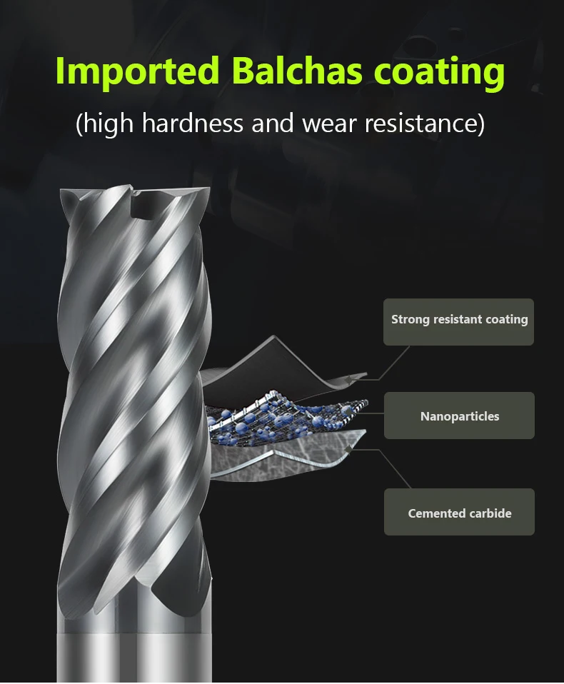 HRC70 CARBID Ende Mühle 4 Flöte 4,5,6,8,12mm Schneiden Legierung Hartmetall Wolfram Stahl Fräser CNC Maschine Schneiden Werkzeuge Ende Mil