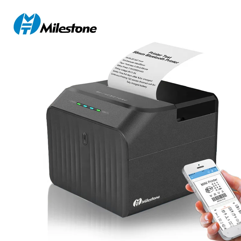 Milestone Printer Barcode Receipt Printer Thermal Receipt Printer Receipt Thermal Printer 58mm Bluetooth Impressora Niimbot Mini