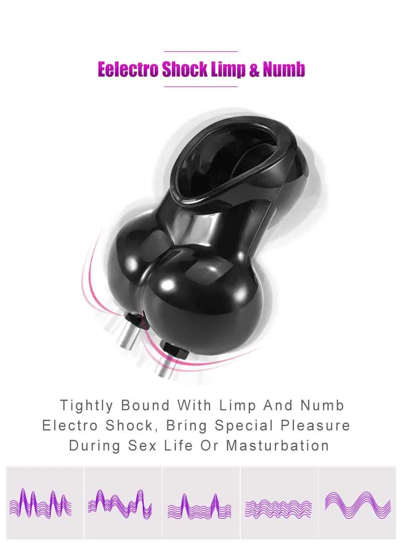 Electro Shock CB6000 Chastity Cage Ball Stretcher,Electro Shock Cock Cage,Scrotum Sleeve,Bdsm Penis Lock Ring Male Chastity Belt