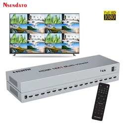 HDMI Multi viewer 1080P 16X1 HDMI Quad Screen Multi-viewer Splitter 16 In 1 Out Seamless multiviewer 16 Display SCreen Divider