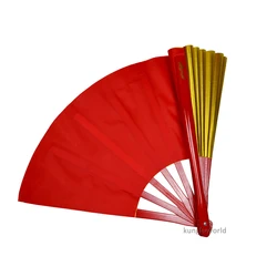 5 Colors Double Face Chinese Kung fu Fans Tai Chi Fan Wushu Martial arts Equipment Dancing Properties