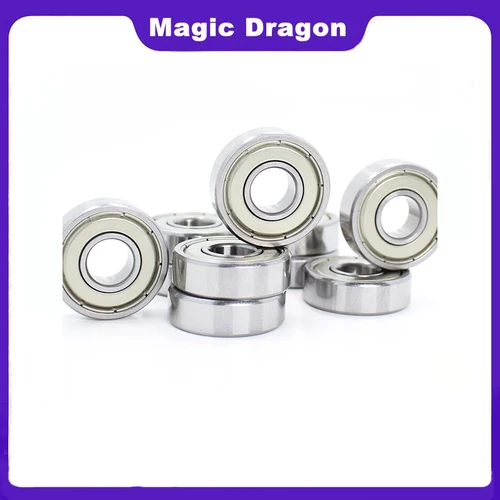 Imagen 2 del producto 10 Uds ABEC-5 6201ZZ 6201Z 6201-2Z 6201 ZZ 12*32*10mm sello de Metal rodamiento rígido de bolas de alta calidad 12x32x10mm