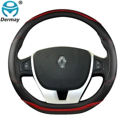 for Renault Laguna 2 3 4 Car Steering Wheel Cover Breathable Microfiber Leather + Carbon Fiber Fashion Auto Accessories