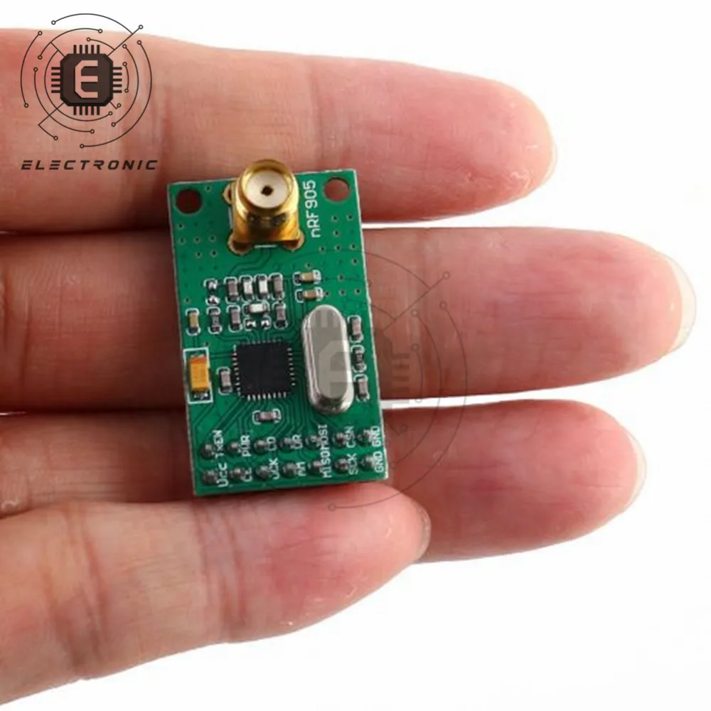 NRF905 Papan Penerima Pemancar Nirkabel Modul Transceiver Nirkabel dengan Antena FSK GMSK Daya Rendah 433 868 915 MHz