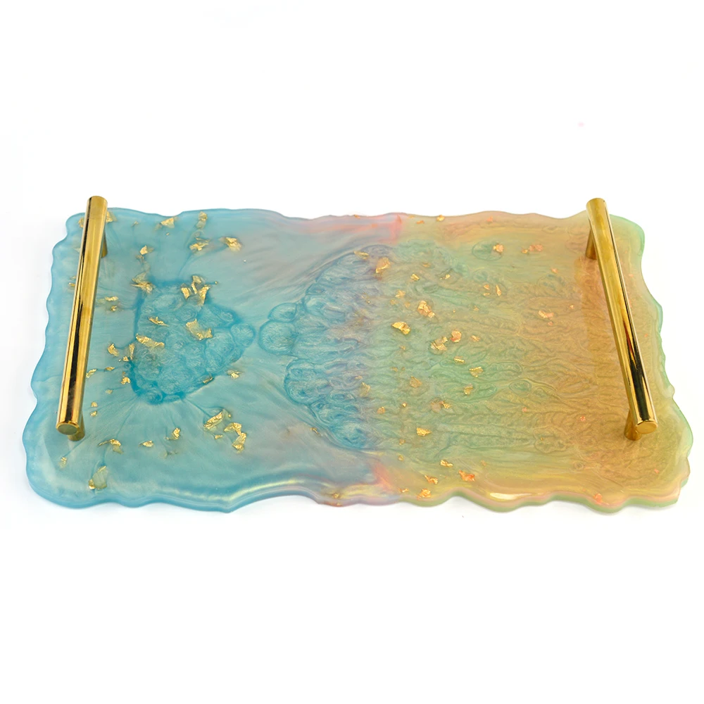 Bandeja de Resina epoxi para manualidades, Molde de silicona, geoda redonda, grande, artesanal, para fruta, 3 unidades